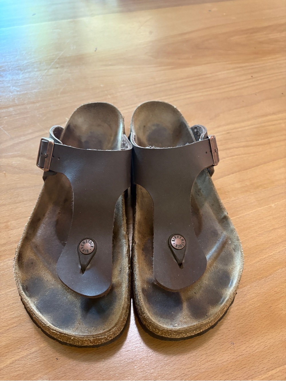 Birkenstock Gizeh Brown Women's Thong Sandals slip on